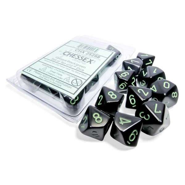 d10clamshell Opaque Black with green (10)