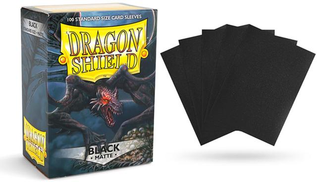 Dragon Shield Sleeves: Standard Matte - Black