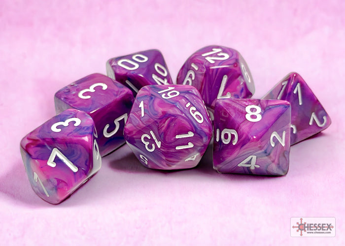 Festive Polyhedral 7 Dice Set
