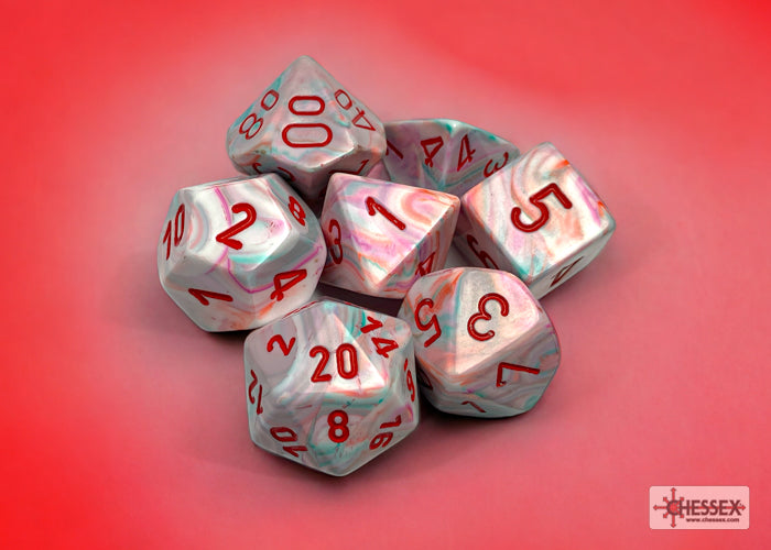 Festive Polyhedral 7 Dice Set