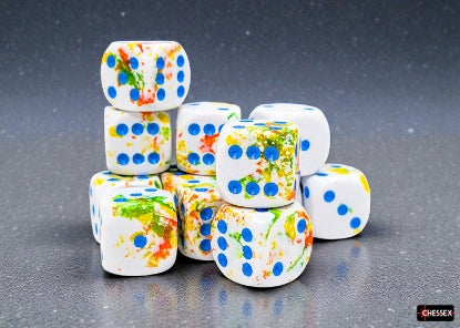 Chessex Dice: 16mm d6 Dice Block (12 Dice)
