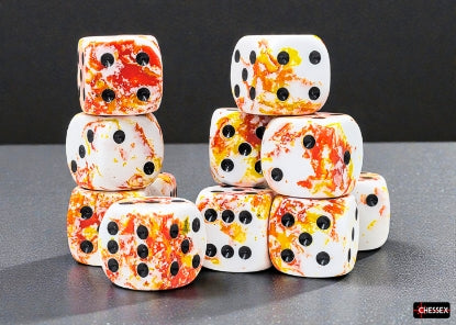 Chessex Dice: 16mm d6 Dice Block (12 Dice)