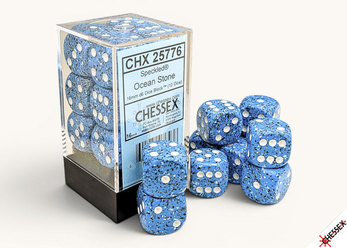 Chessex Speckled 16MM D6 Dice Black