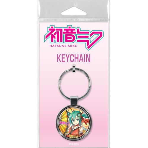 ATA Boy Keychain: Hatsune Miku With Fans Kuroshihi