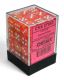 Festive: 12mm d6 Dahlia/white Dice Block (36 dice)