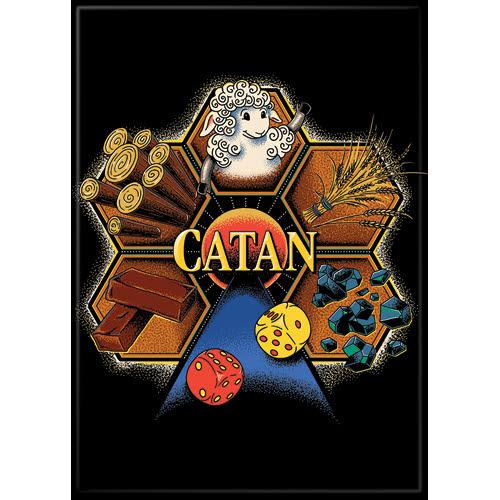 Catan on Black Magnet