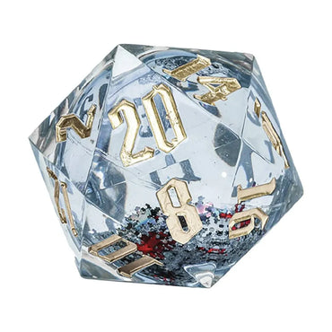 Silvery Spectacle 54mm d20 Snowglobe