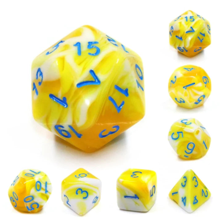 LEMON CREAM RPG DICE SET