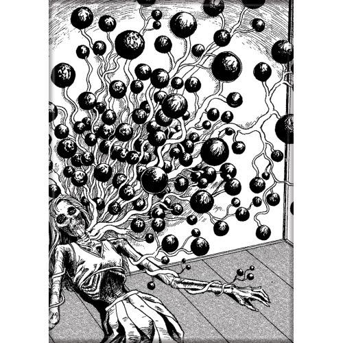 Junji Ito Blood Bubble Bush Magnet