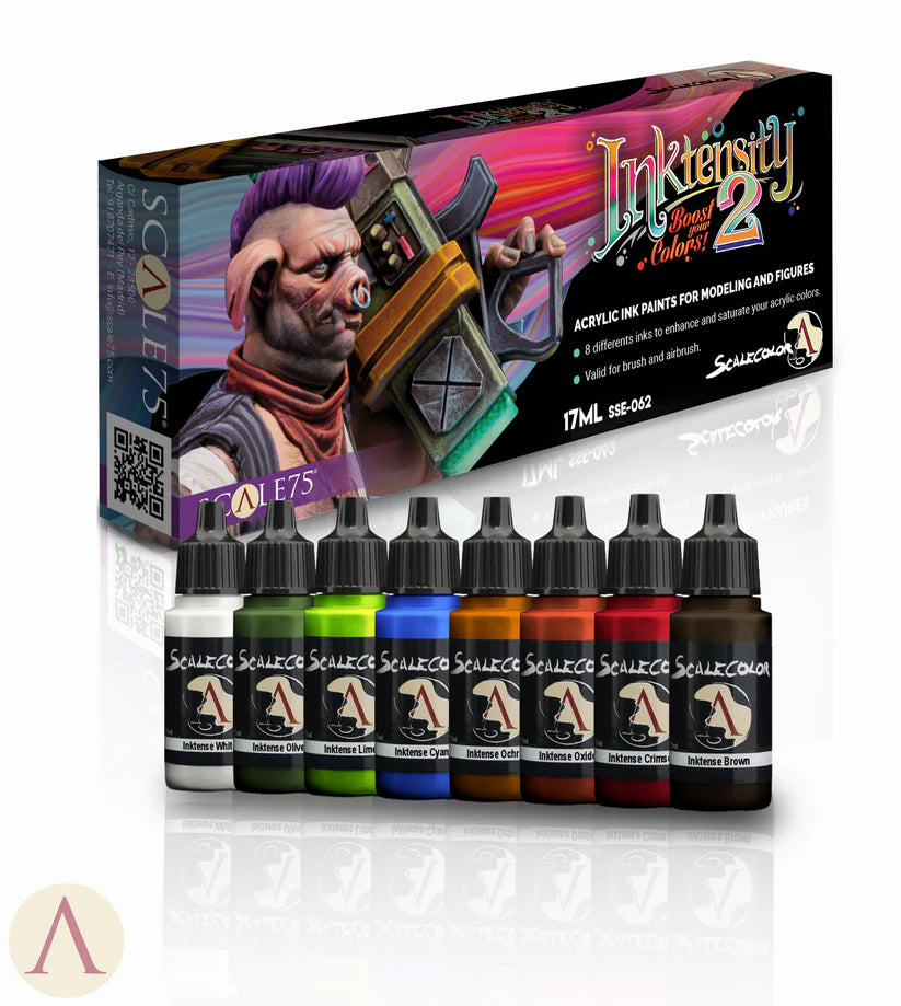 Scale Color Range: Paint Set - INKTENSITY 2 (8 Bottles 17 ML)