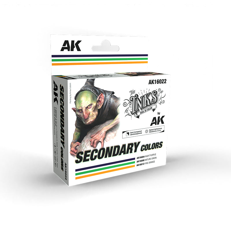 The Inks, Soul of Color by AK Interactive - Secondary Ink Set