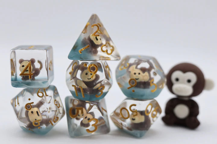 MISCHIEVOUS MONKEY RPG DICE SET