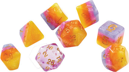 RPG Dice Set (7): Tahitian Sunset