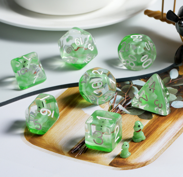 Dice Habit Resin Dice Set: Snake (7pcs)