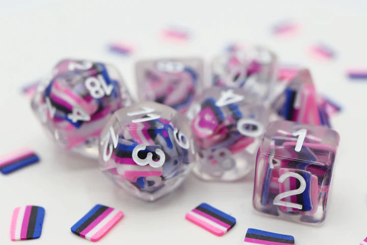 GENDERFLUID FLAG RPG DICE SET