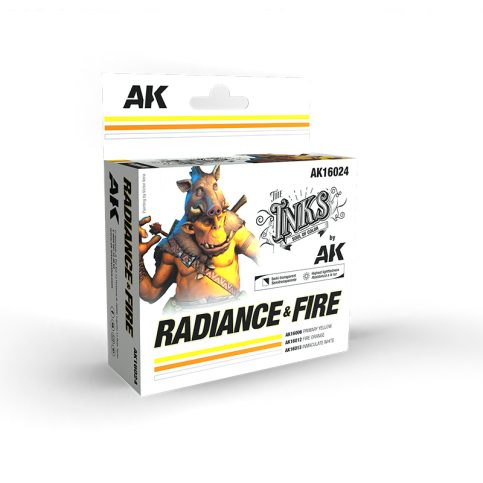 The Inks, Soul of Color by AK Interactive - Radiance & Fire Ink Set