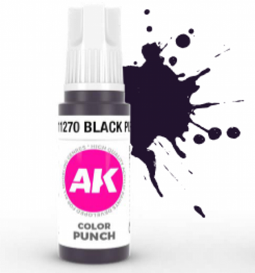 AK-Interactive: (3rd Gen) Acrylics - Color Punch Black Purple (17mL)