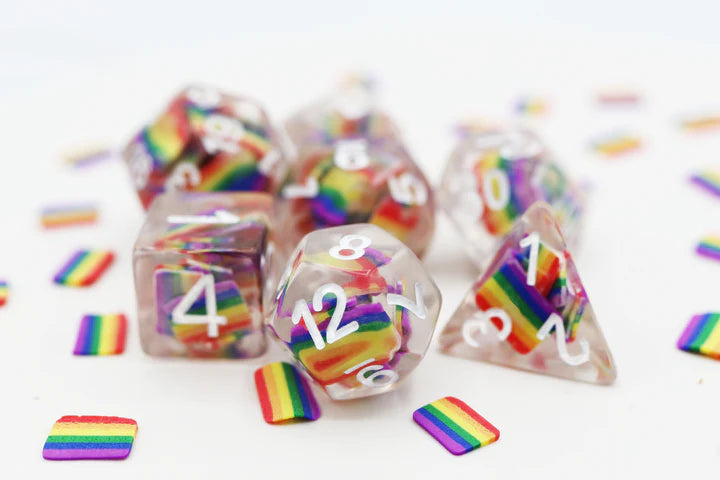 RAINBOW FLAG RPG DICE SET