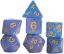 RPG Dice Set (7): Unicorn - Blue