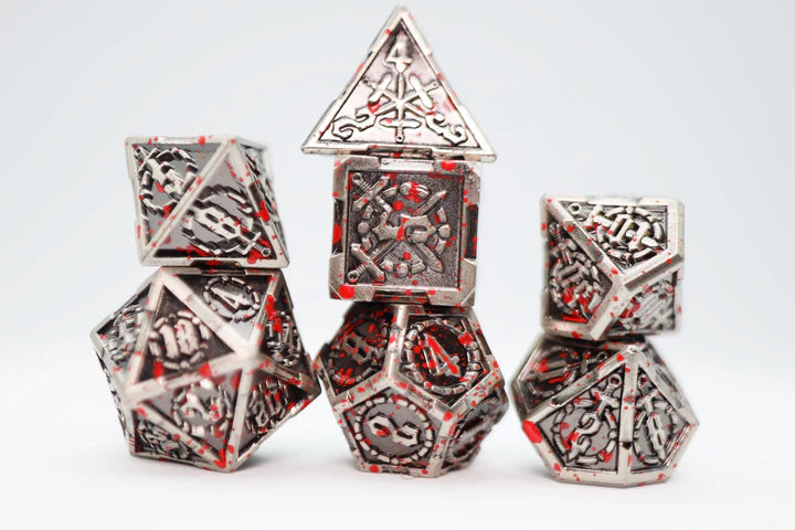 Crossed Swords: Sword of Europa - Metal RPG Dice Set