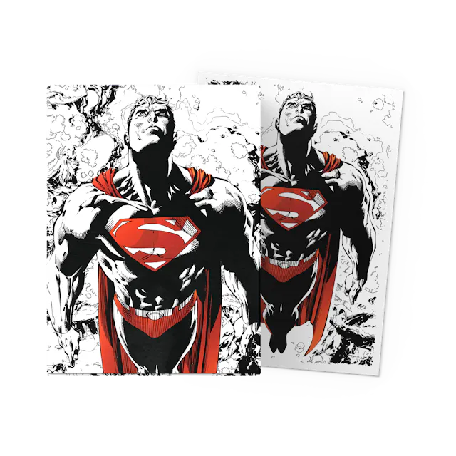 Superman Core (Red/White Variant) - Matte Dual Art Sleeves