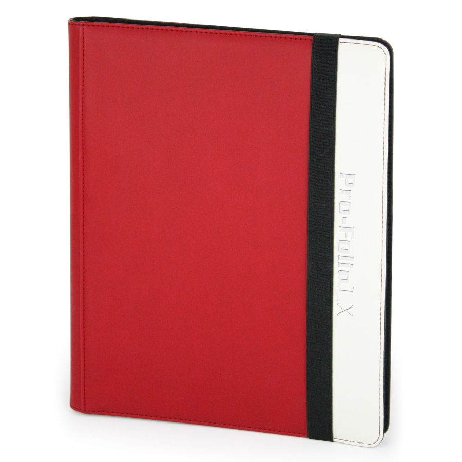 BCW SUPPLIES: PRO-FOLIO - 9-POCKET LX RED AND WHITE