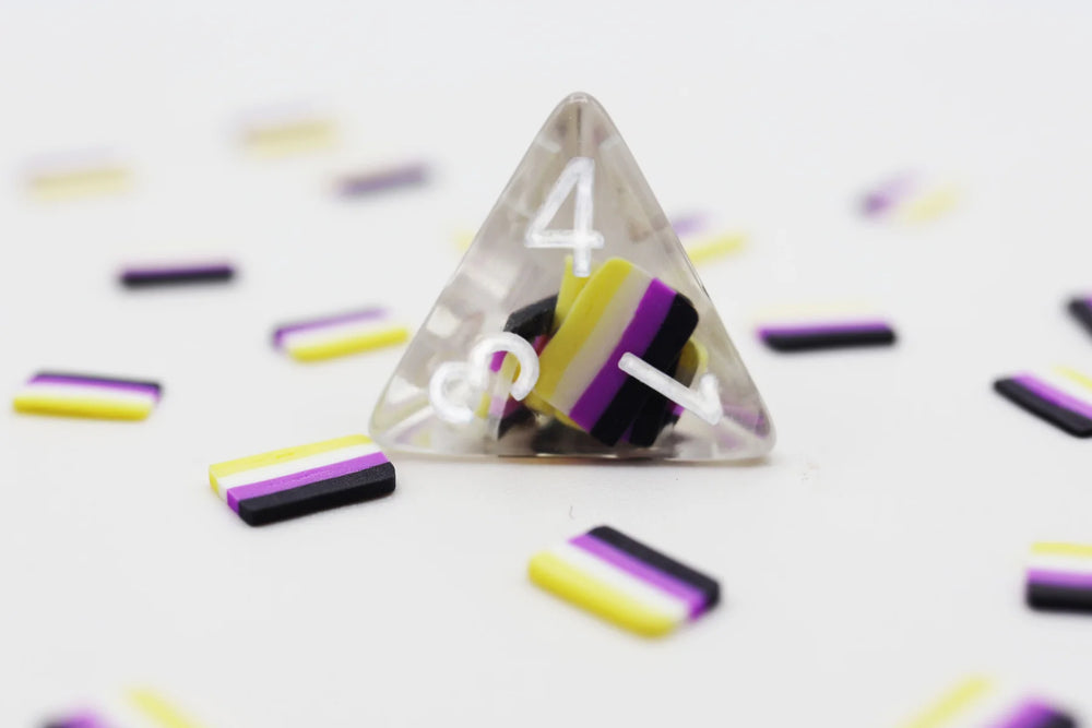 PANSEXUAL FLAG RPG DICE SET