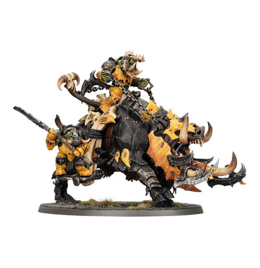 Age of Sigmar Orruk Warclans: Tuskboss on Maw-Grunta