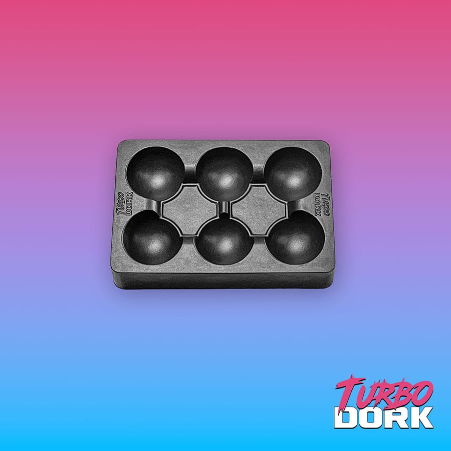 TURBO DORK: NON-STICK SILICONE DRY PALETTE: SMALL BLACK