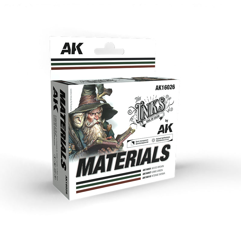 The Inks, Soul of Color by AK Interactive - Materials Ink Set