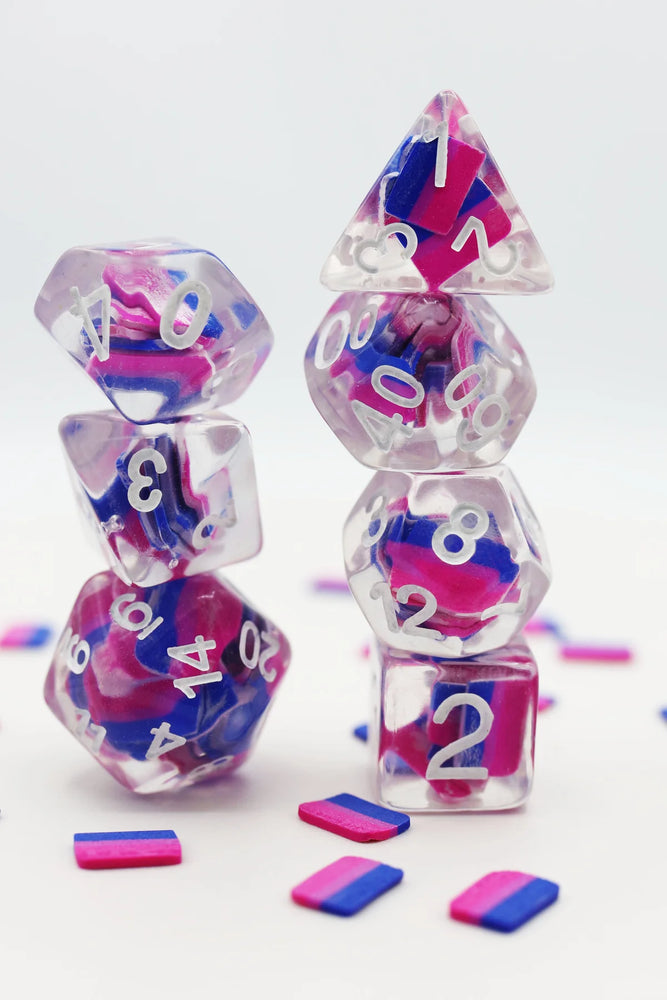 BISEXUAL FLAG RPG DICE SET