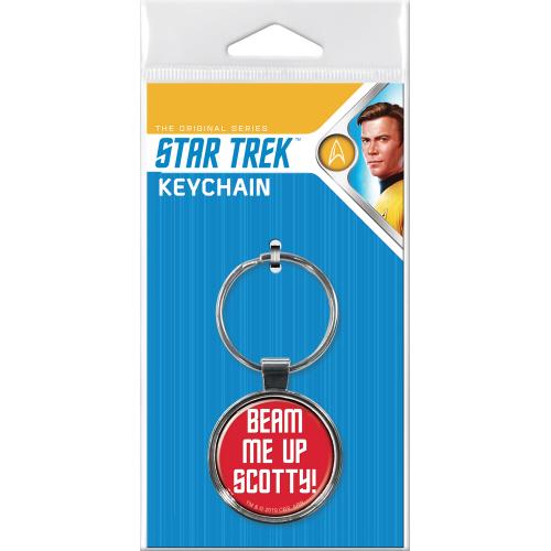 ATA Boy Keychain:  Star Trek Beam Me Up