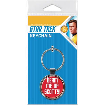 ATA Boy Keychain:  Star Trek Beam Me Up
