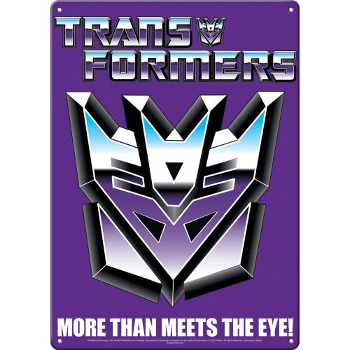 Transformers Decepticon Metal Sign
