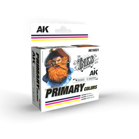 The Inks, Soul of Color by AK Interactive - Primary Ink Set