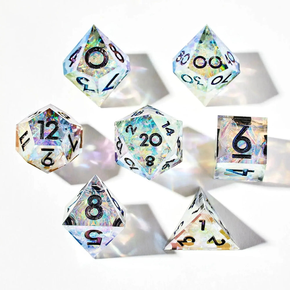 Aurora Borealis 7-Piece Polyhedral Dice Set