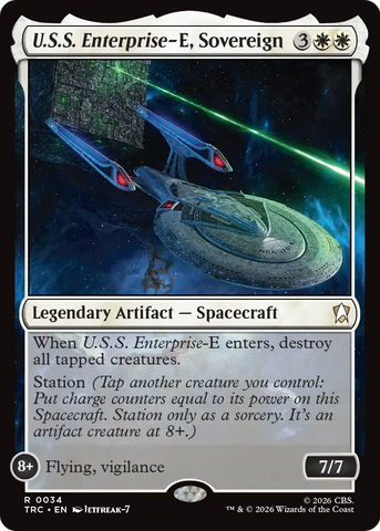 U.S.S. Enterprise-E, Sovereign (Surge Foil) [Star Trek Commander]