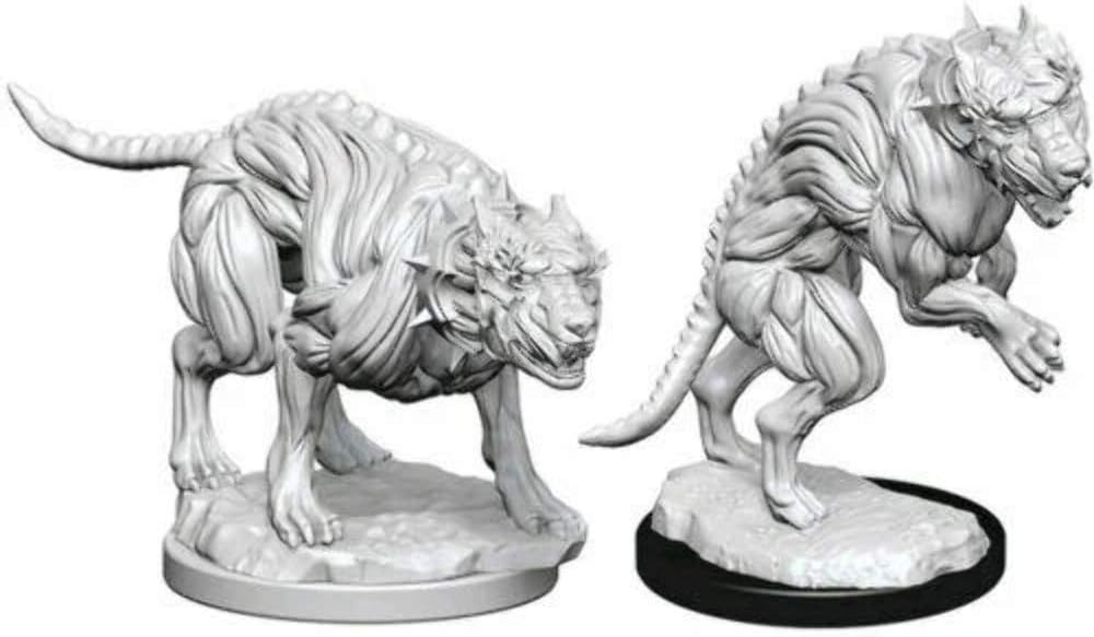 Deep Cuts Unpainted Miniatures: Hell Hounds
