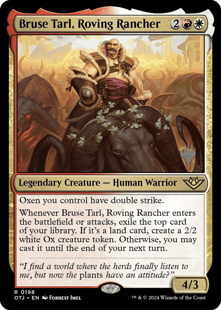Bruse Tarl, Roving Rancher (Promo Pack) [Outlaws of Thunder Junction Promos]