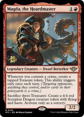 Magda, the Hoardmaster [Outlaws of Thunder Junction Prerelease Promos]
