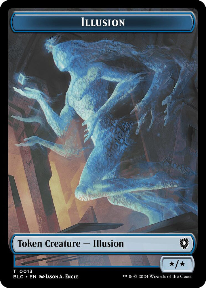 Illusion // Goblin Double-Sided Token [Bloomburrow Commander Tokens]