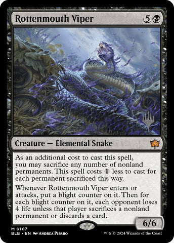 Rottenmouth Viper (Promo Pack) [Bloomburrow Promos]