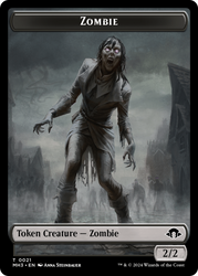 Zombie // Energy Reserve Double-Sided Token [Modern Horizons 3 Tokens]