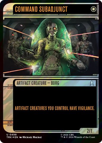 Command Subadjunct (Showcase) (Surge Foil) [Star Trek]