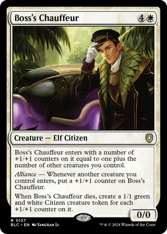 Boss's Chauffeur [Bloomburrow Commander]