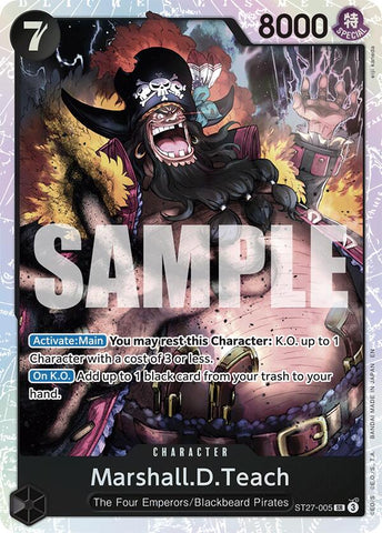 Marshall.D.Teach (ST27-005) [Starter Deck: Black Marshall.D.Teach]