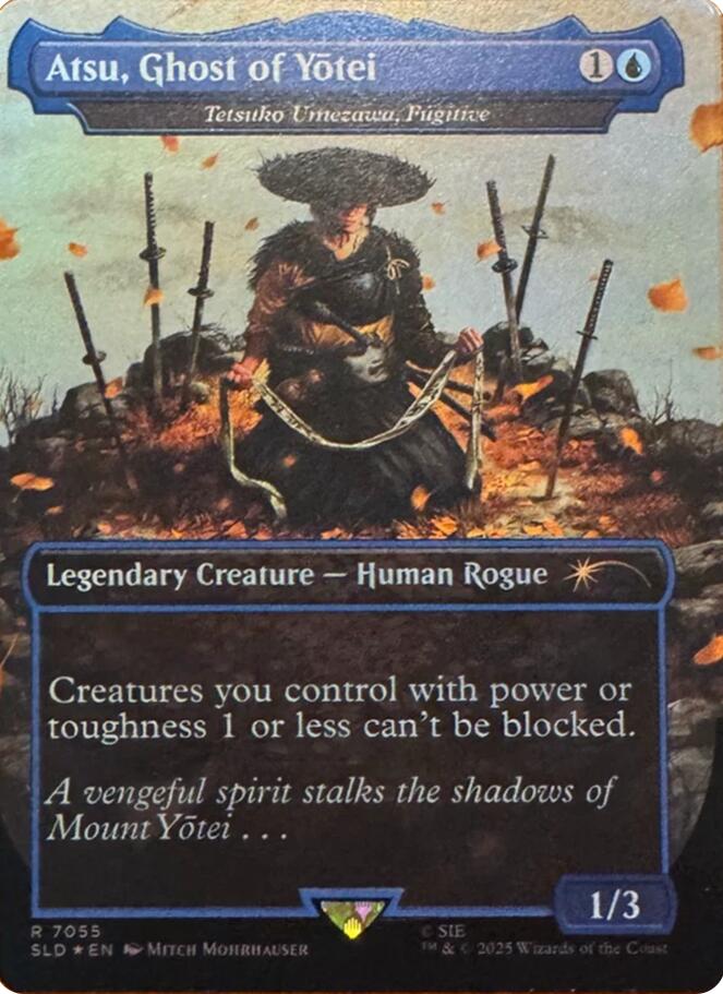 Atsu, Ghost of Yotei - Tetsuko Umezawa, Fugitive (Rainbow Foil) [Secret Lair Drop Series]