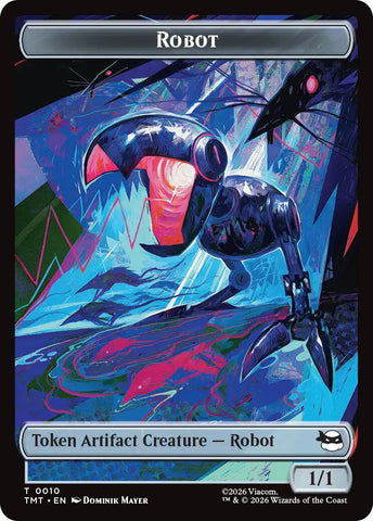 Treasure // Robot Double-Sided Token [Teenage Mutant Ninja Turtles Commander Tokens]