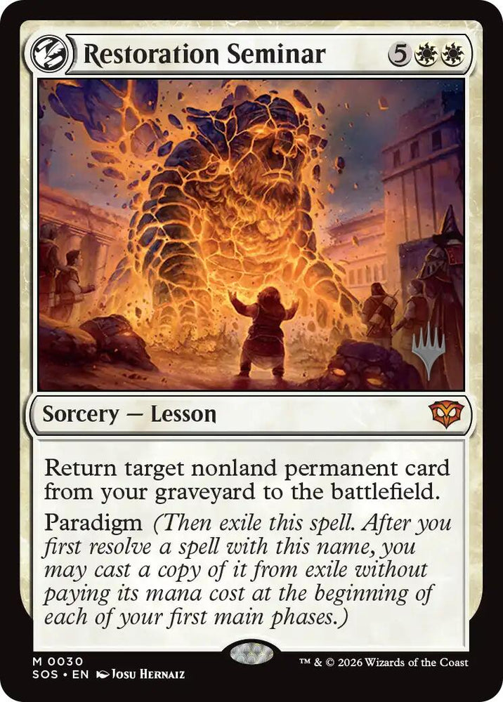 Restoration Seminar [Secrets of Strixhaven Promos]