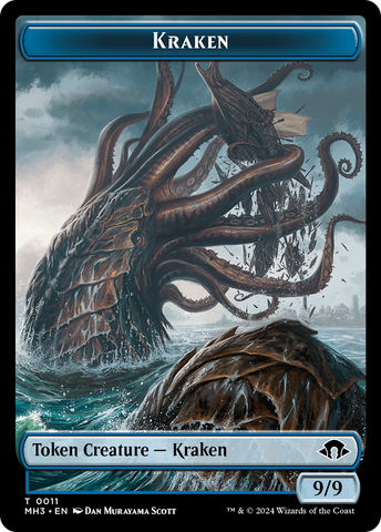 Kraken // Energy Reserve Double-Sided Token [Modern Horizons 3 Tokens]